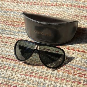 Gucci Aviator Black Sunglasses